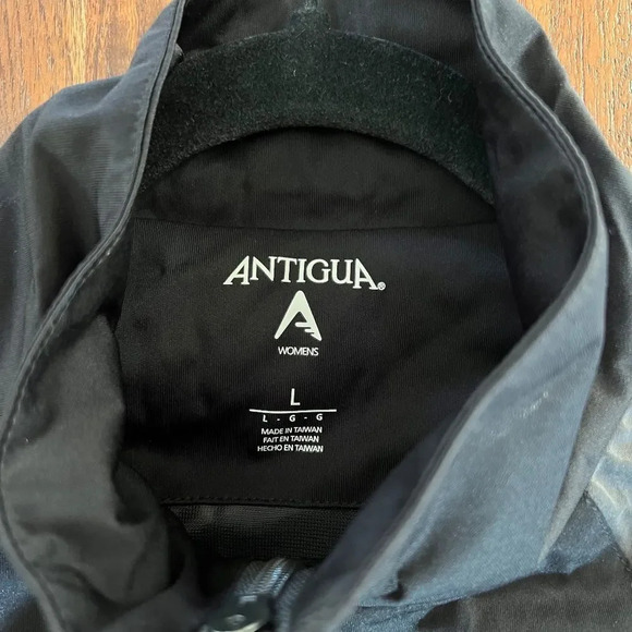 Antigua SF Giants Black/Grey Zip Up Windbreaker Size Large - Picture 4 of 5